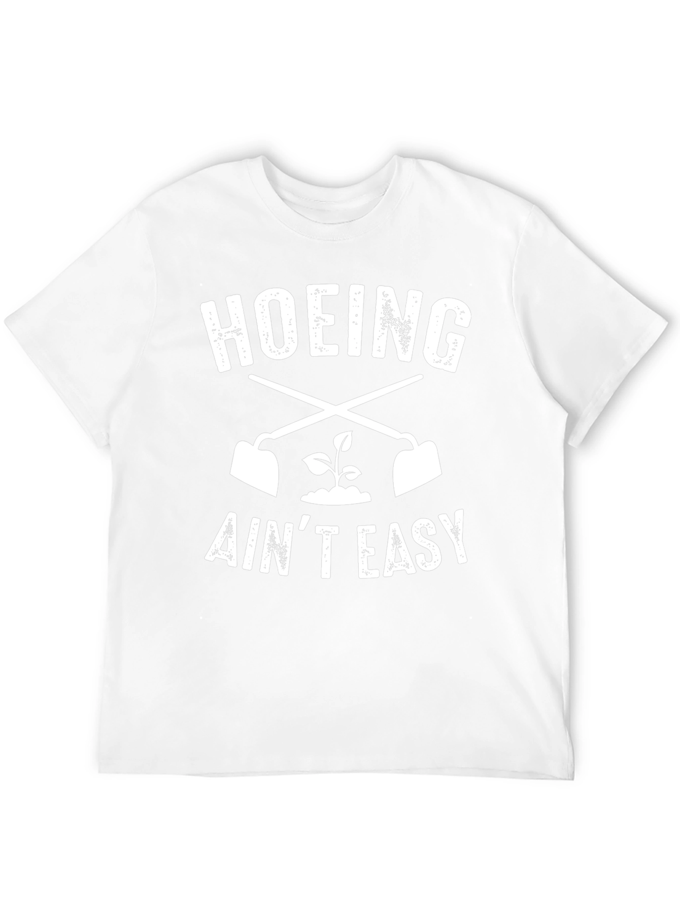 Hoeing Aint Easy Black T-Shirt