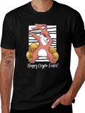 Happy Crypto Easter T-Shirt - Dabbing Bunny Design