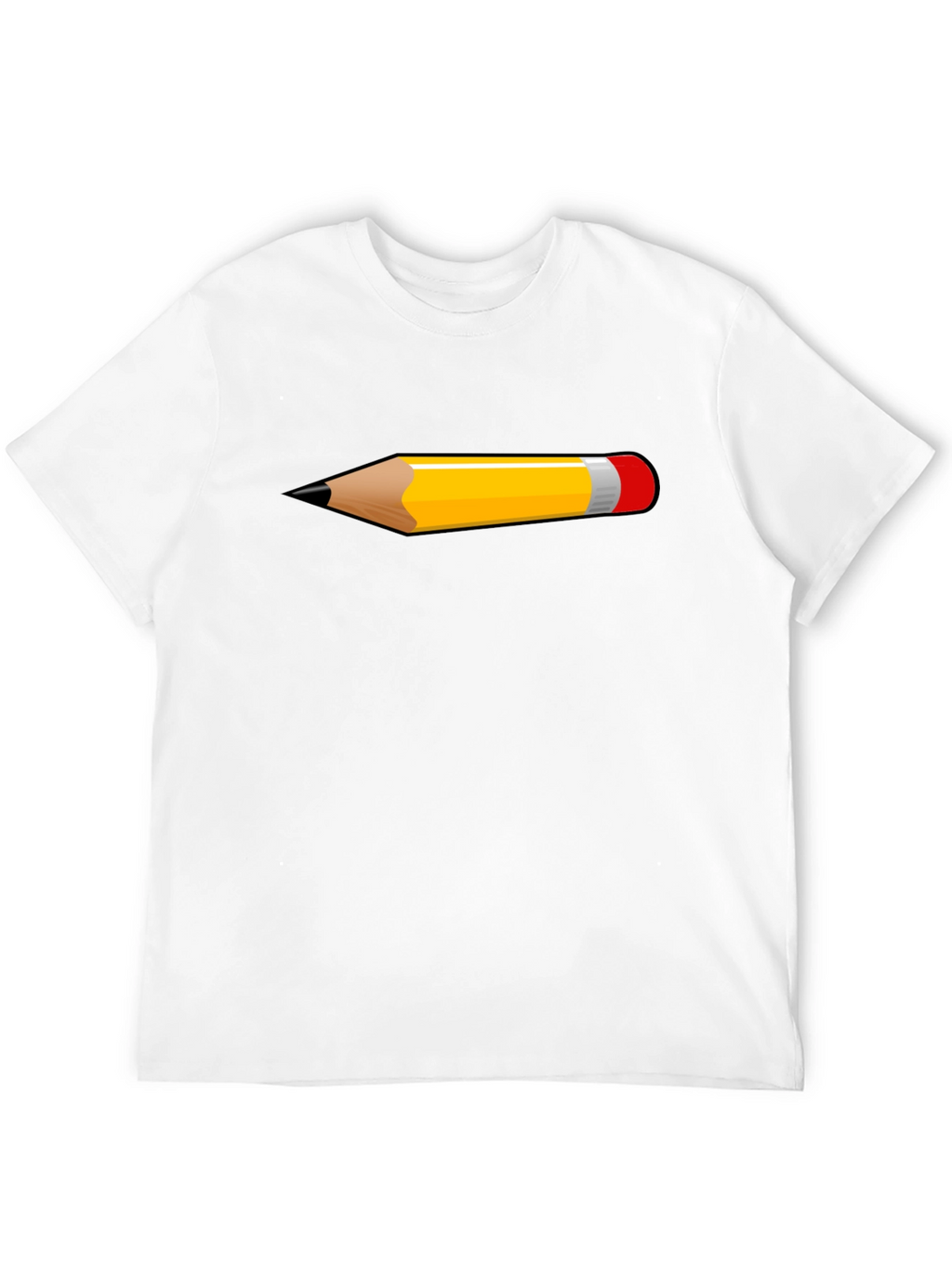 Pencil Graphic Black T-Shirt | Trendy Casual Tee