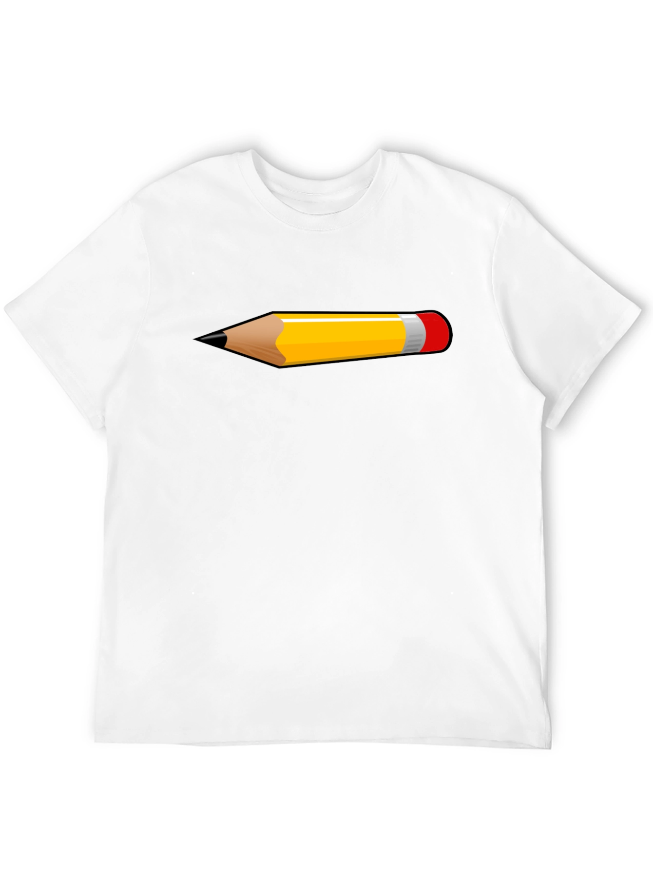 Pencil Graphic Black T-Shirt | Trendy Casual Tee