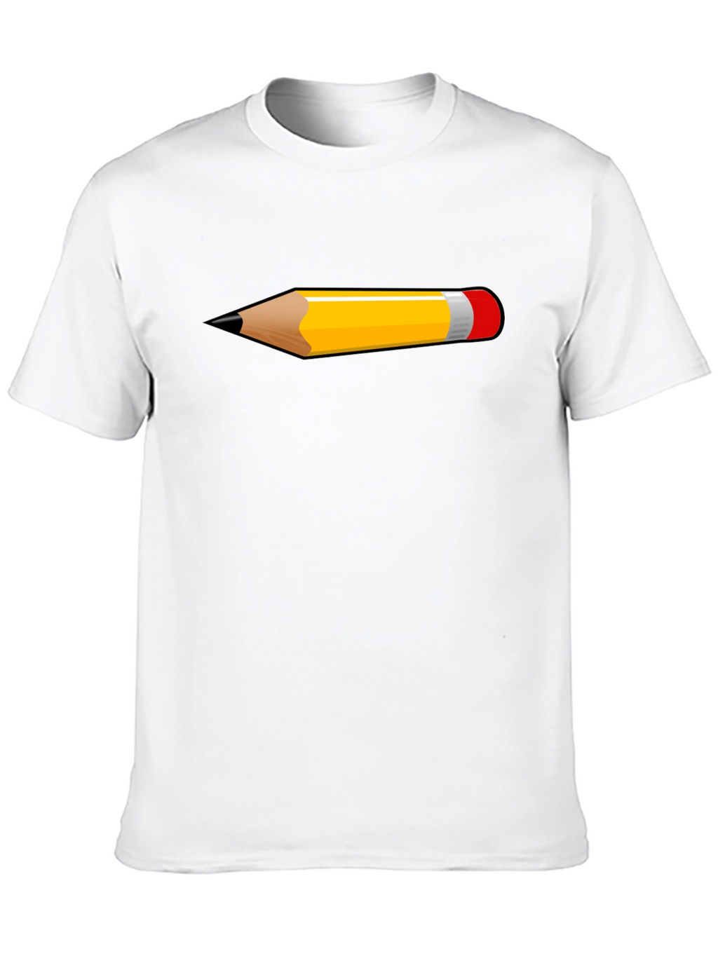 Pencil Graphic Black T-Shirt | Trendy Casual Tee