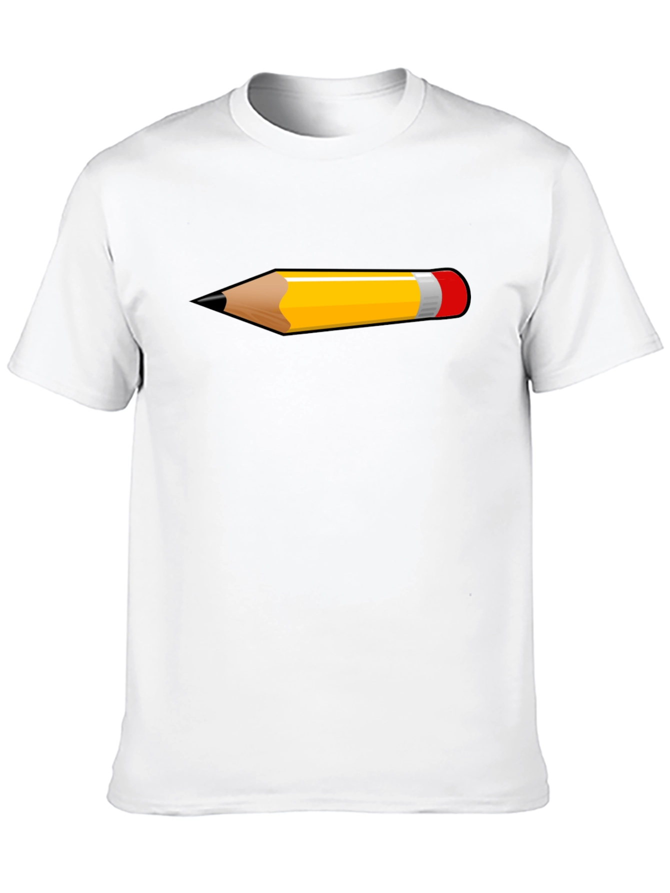 Pencil Graphic Black T-Shirt | Trendy Casual Tee