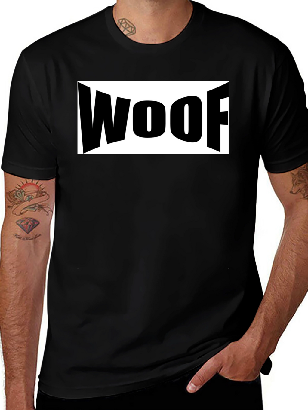 WOOF Graphic Tee - Classic Black
