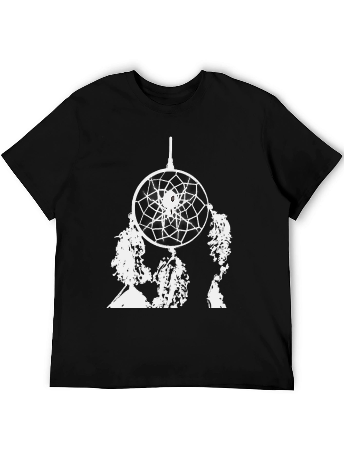 Dreamcatcher Graphic Tee - Black Cotton Blend
