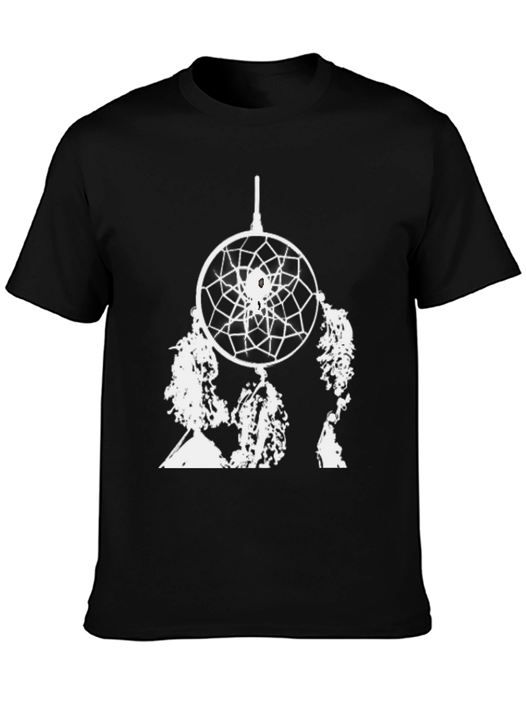 Dreamcatcher Graphic Tee - Black Cotton Blend
