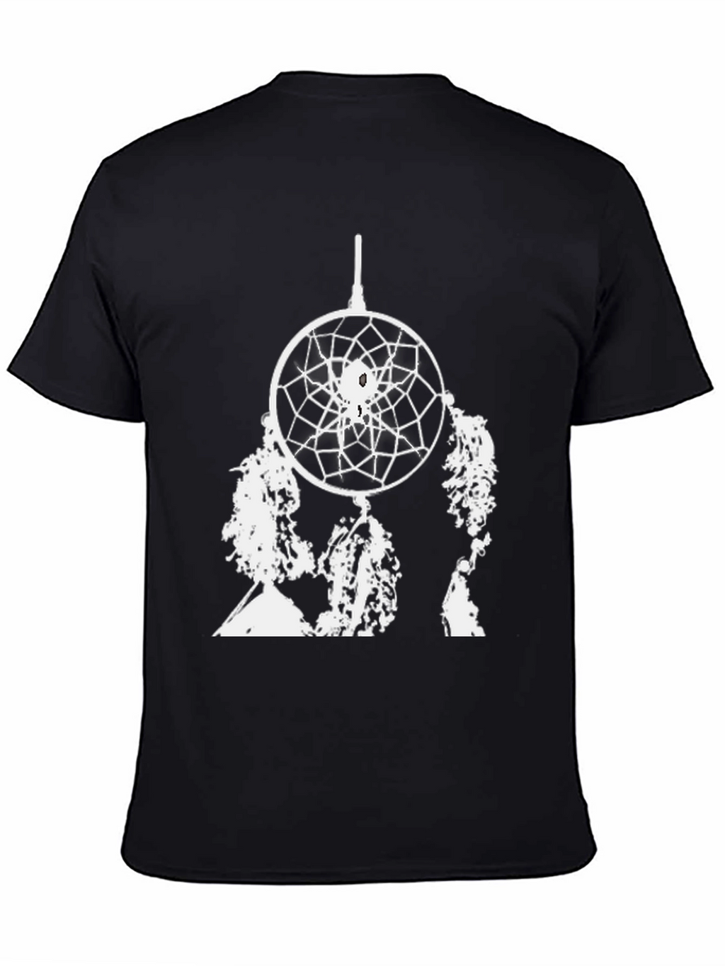 Dreamcatcher Graphic Tee - Black Cotton Blend
