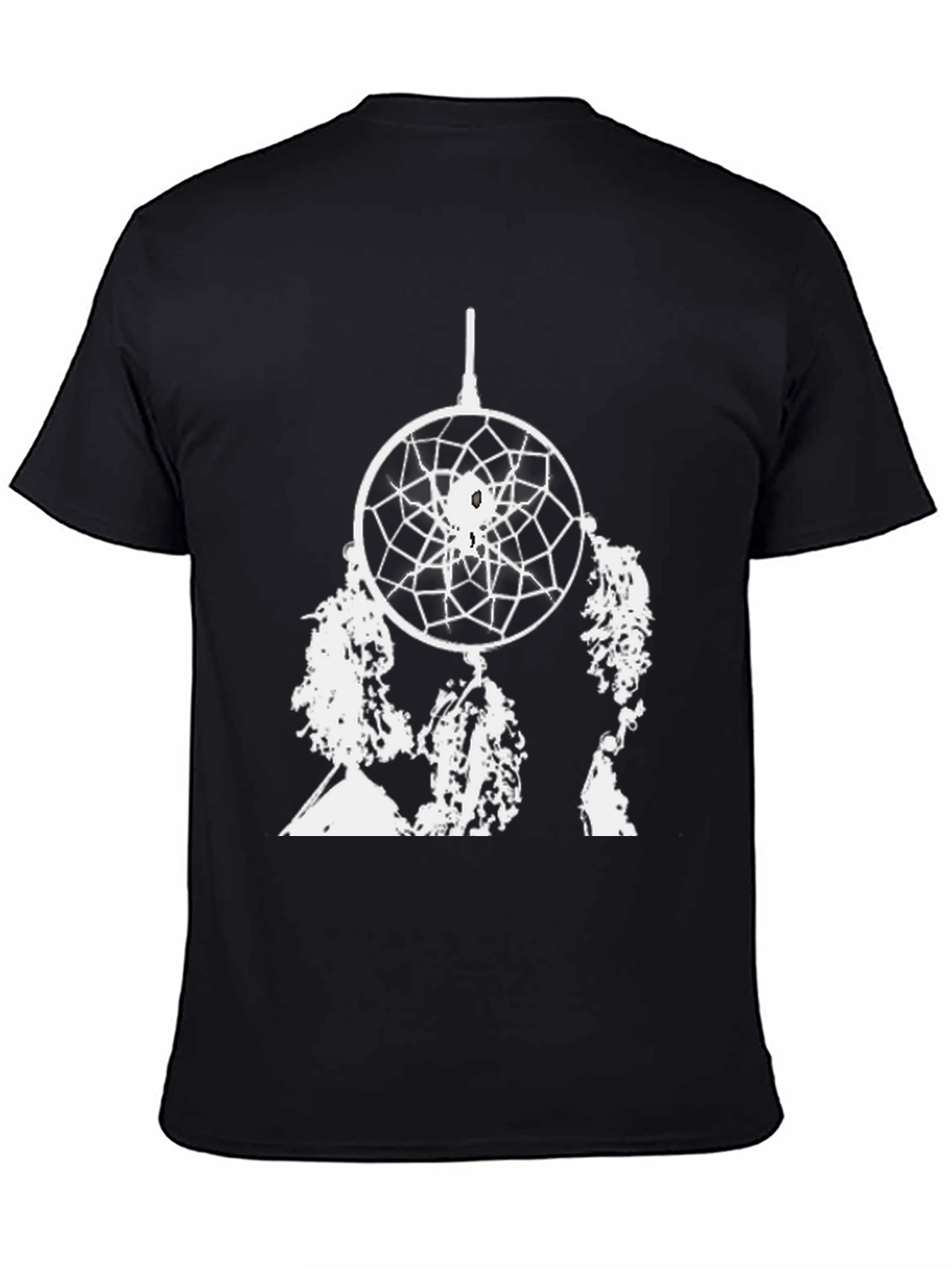 Dreamcatcher Graphic Tee - Black Cotton Blend