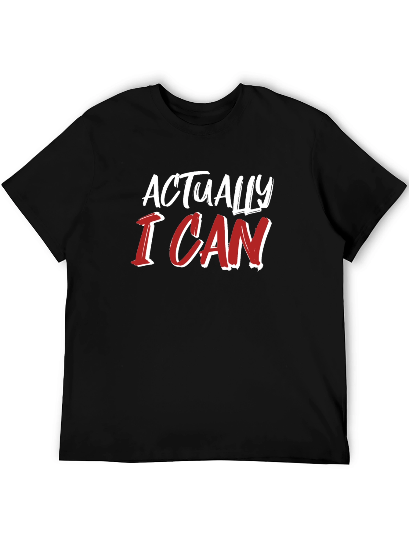 Actually I Can Graphic Tee - Black