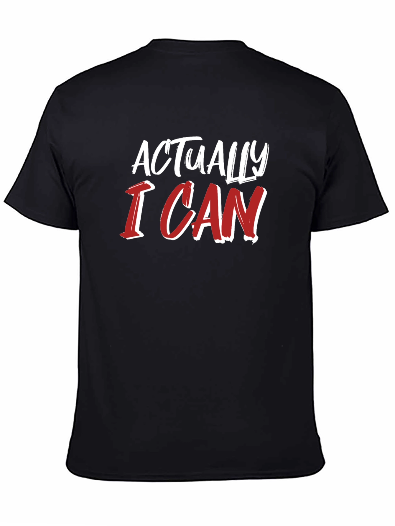 Actually I Can Graphic Tee - Black