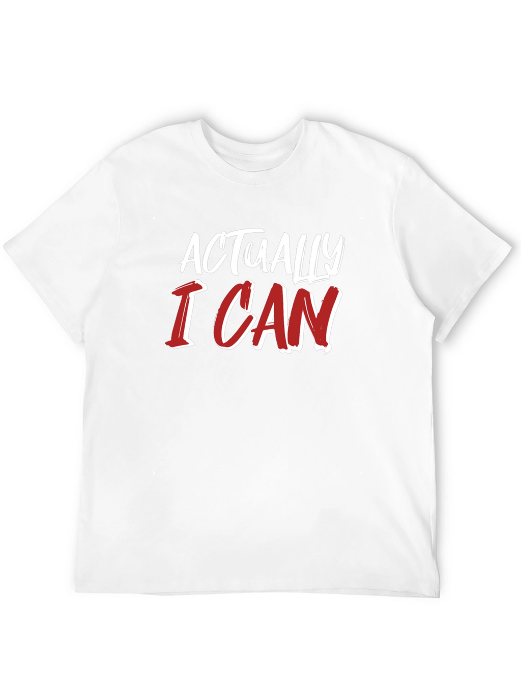 Actually I Can Graphic Tee - Black