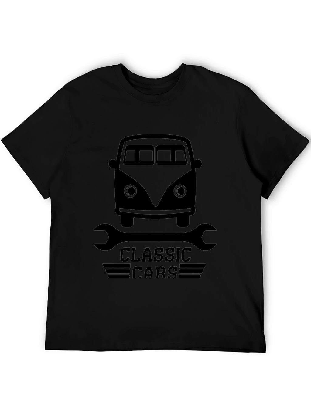 Classic Cars Graphic Tee - Mens Black T-Shirt