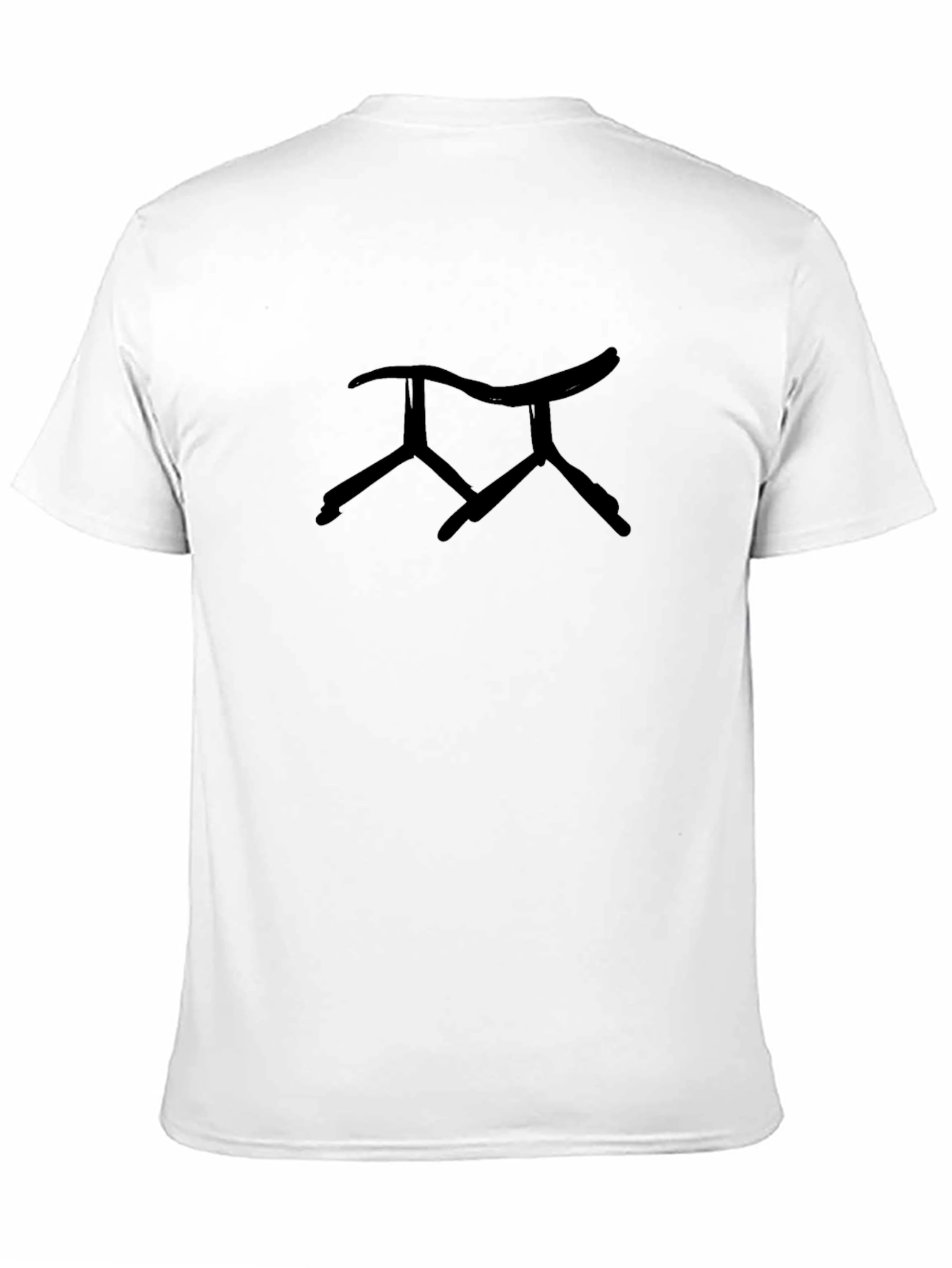 Stylish Black T-Shirt with Unique Graphic Print