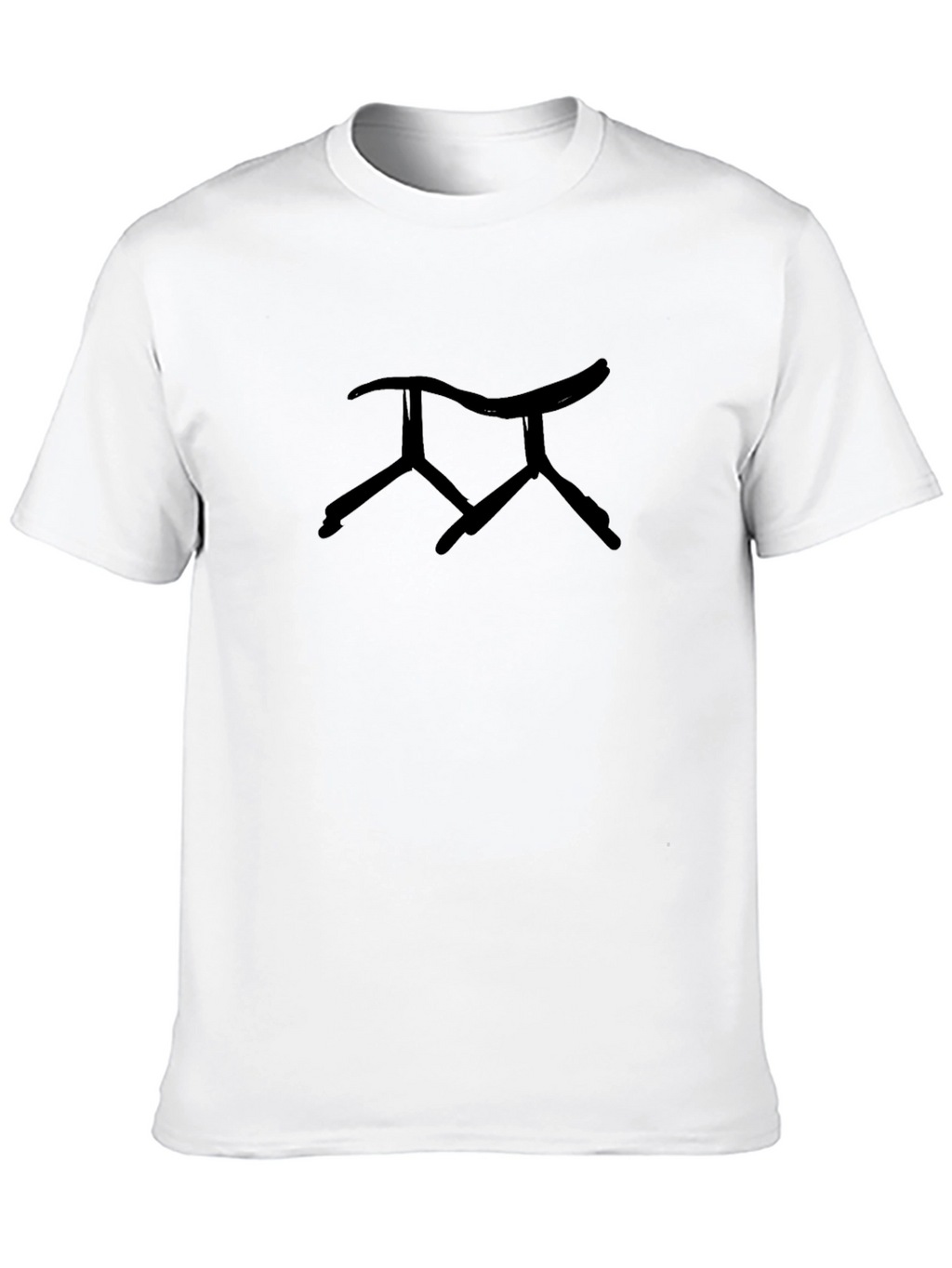 Stylish Black T-Shirt with Unique Graphic Print