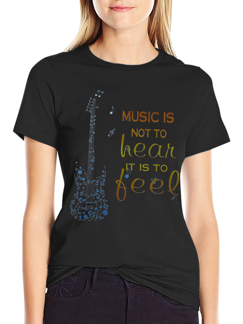 Music is to Feel Graphic T-Shirt