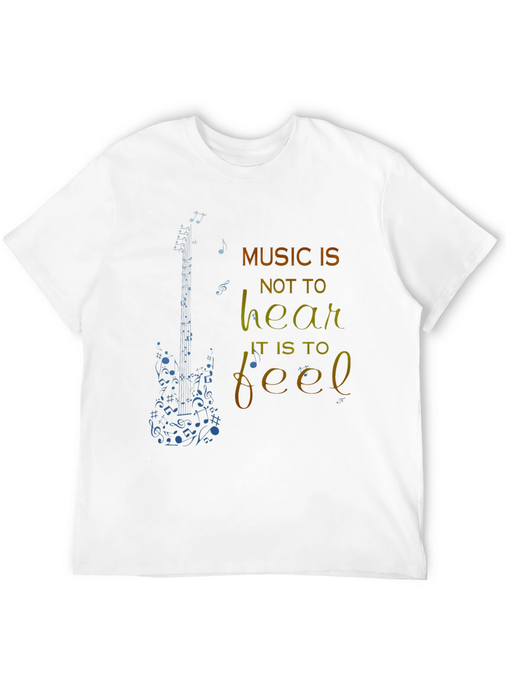 Music is to Feel Graphic T-Shirt