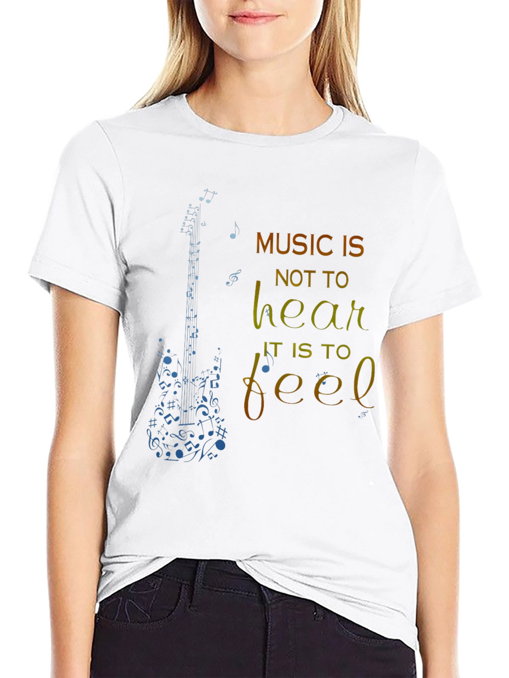 Music is to Feel Graphic T-Shirt