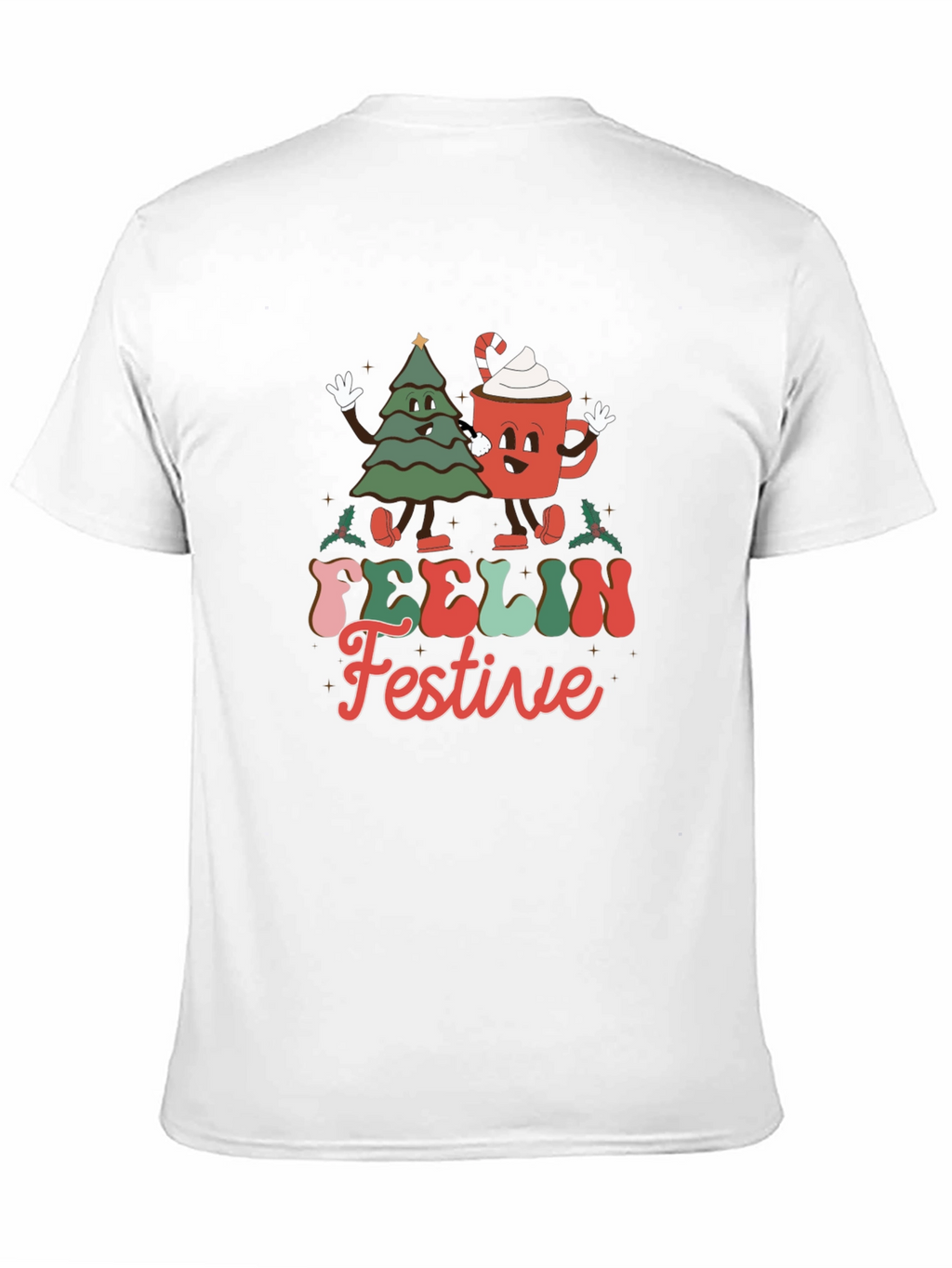 Festive Character Graphic T-Shirt