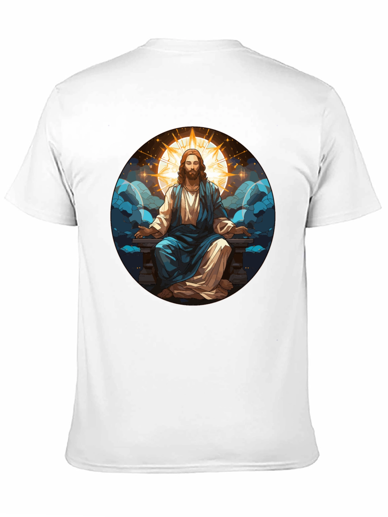 Zen Jesus Graphic Tee - Spiritual Comfort