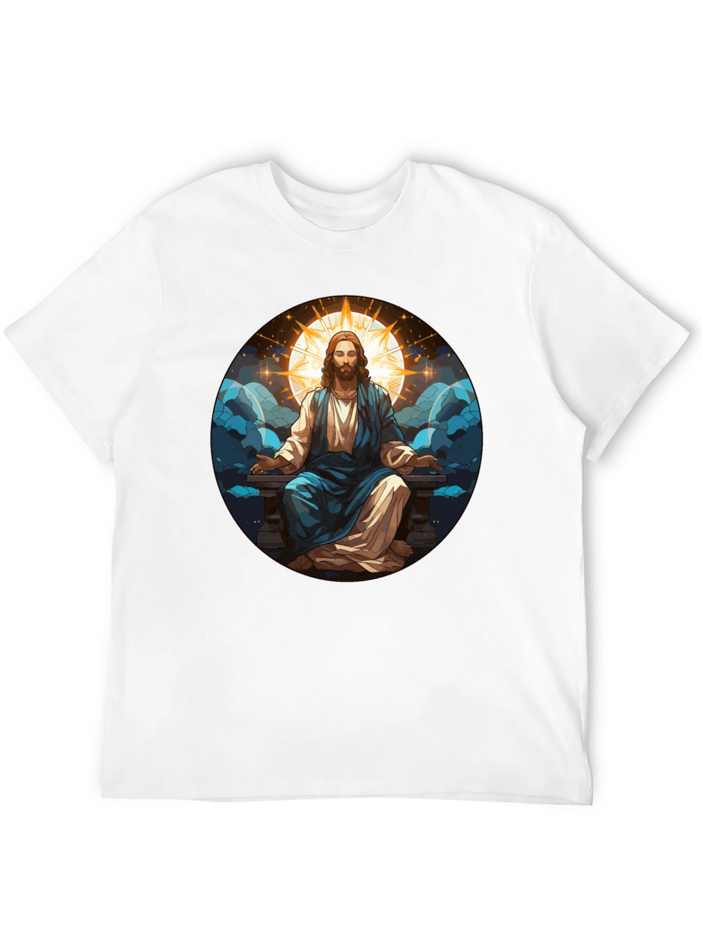 Zen Jesus Graphic Tee - Spiritual Comfort