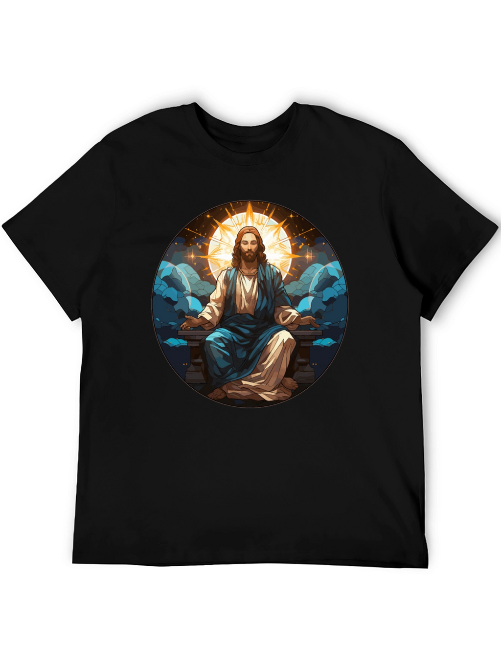 Zen Jesus Graphic Tee - Spiritual Comfort