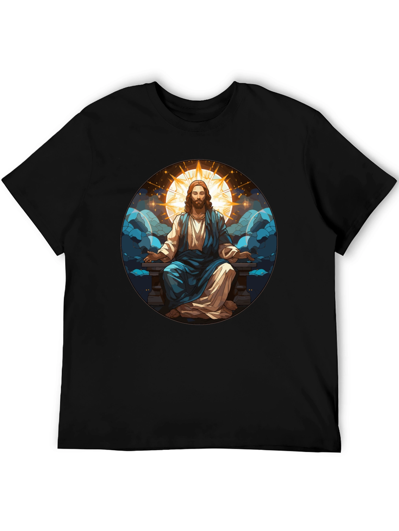 Zen Jesus Graphic Tee - Spiritual Comfort