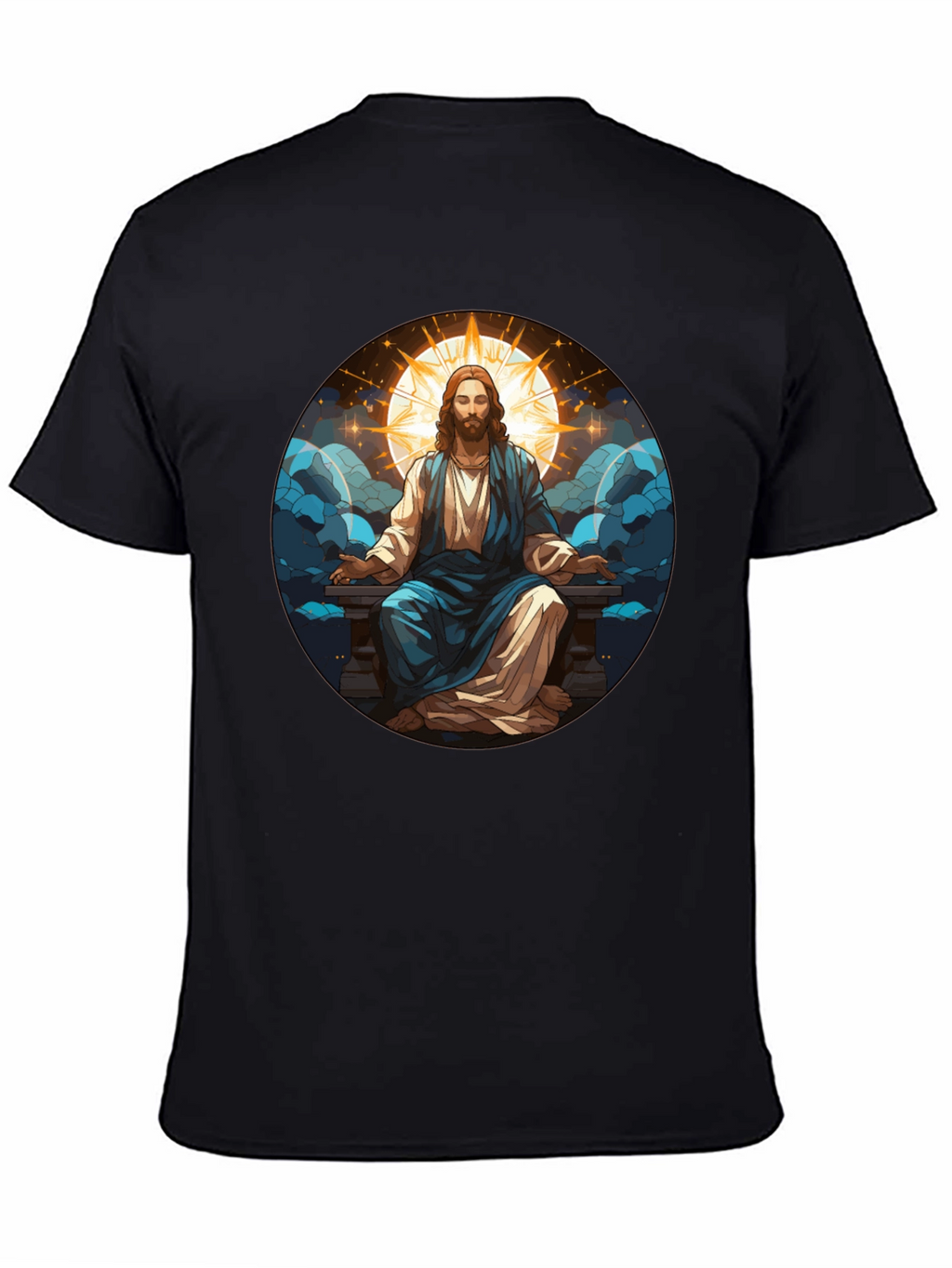 Zen Jesus Graphic Tee - Spiritual Comfort
