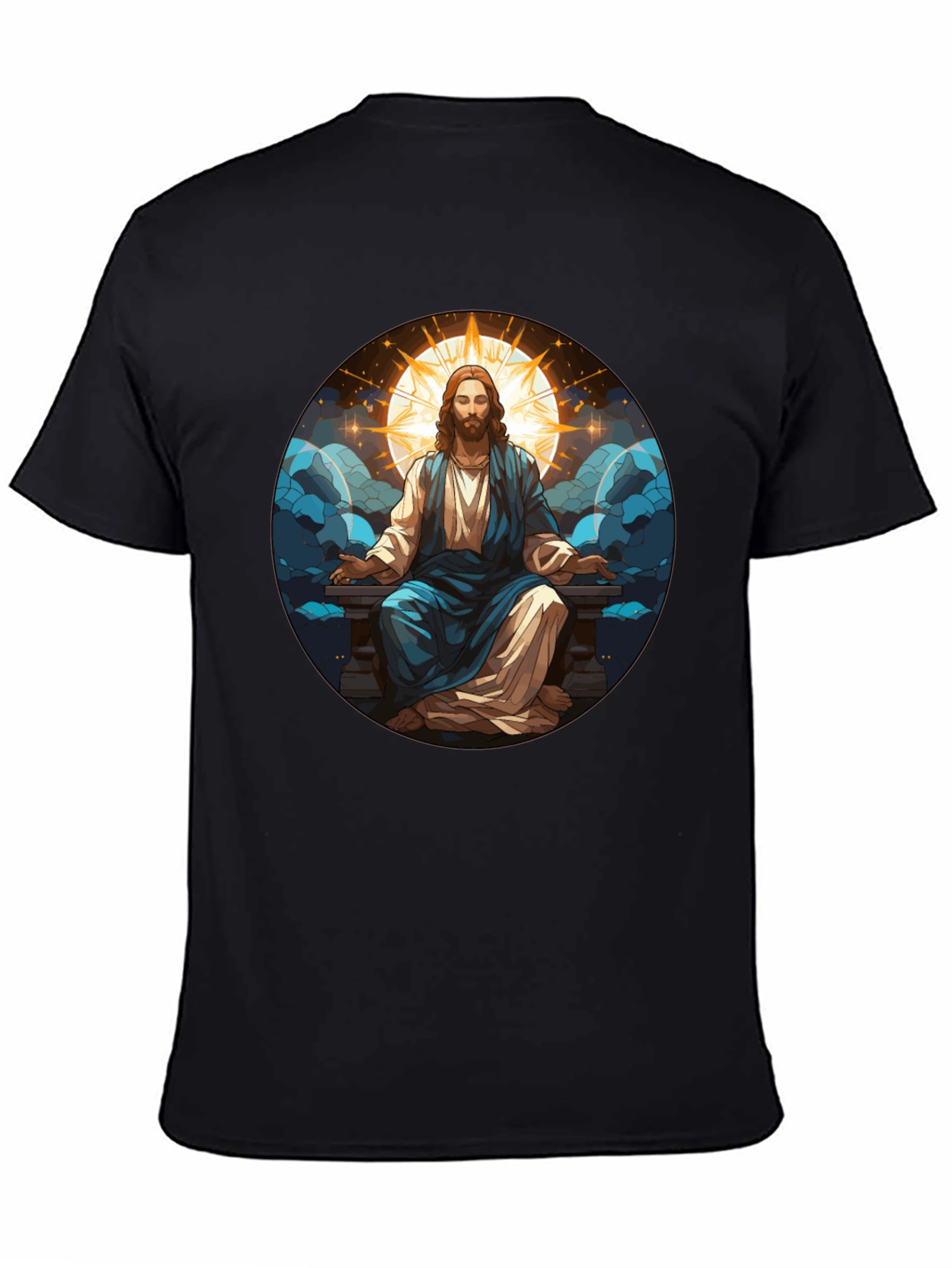 Zen Jesus Graphic Tee - Spiritual Comfort