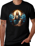 Zen Jesus Graphic Tee - Spiritual Comfort