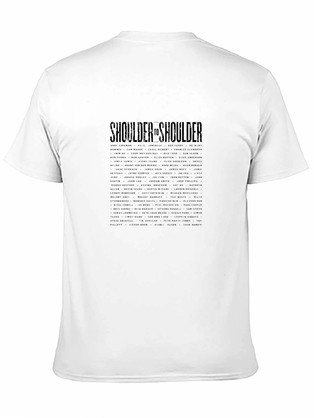 Shoulder to Shoulder Graphic Print Tee - Black