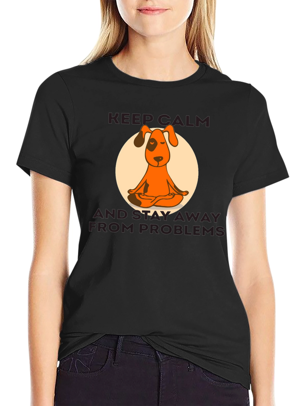 Zen Dog Graphic Tee - Keep Calm