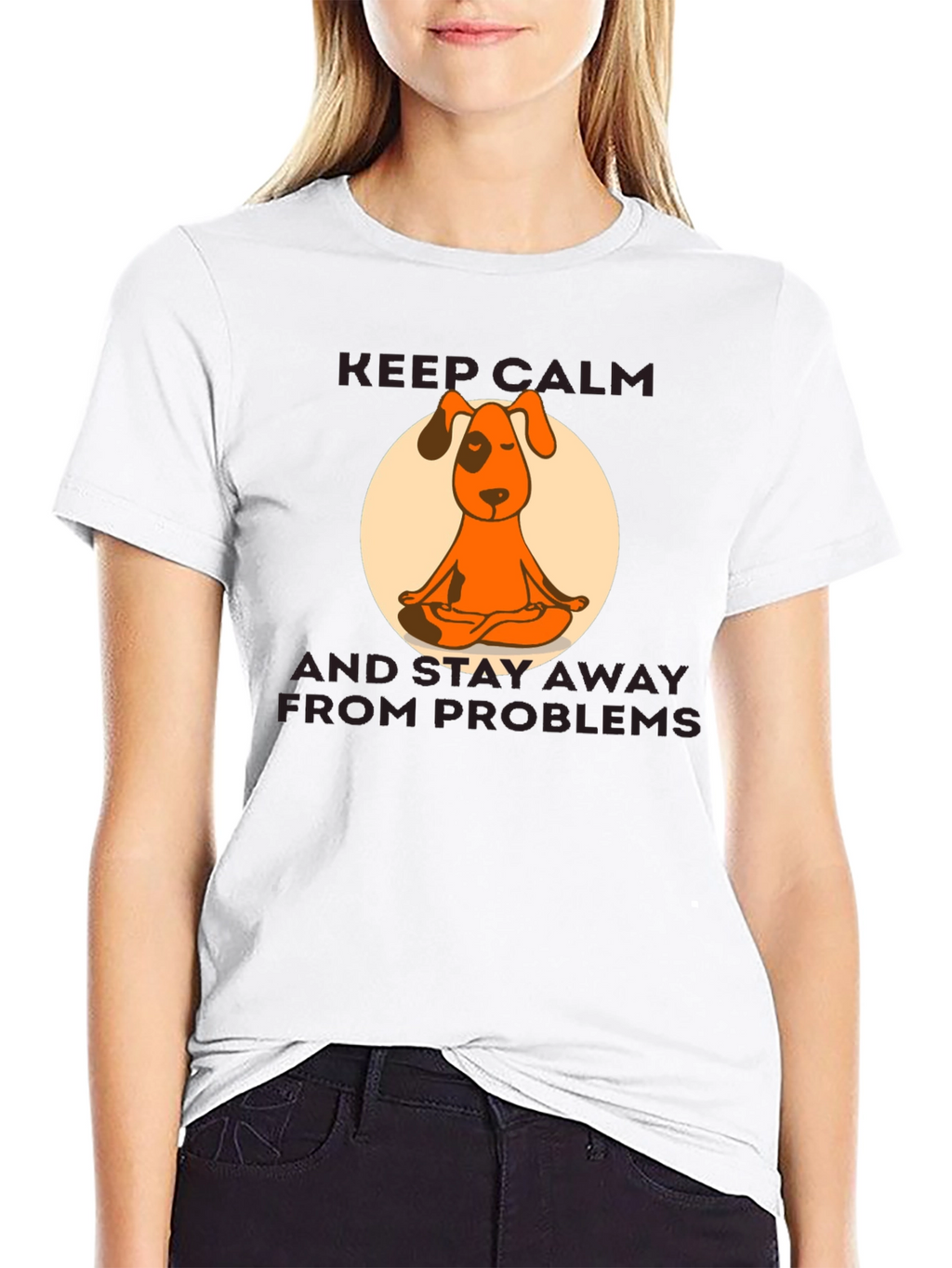 Zen Dog Graphic Tee - Keep Calm