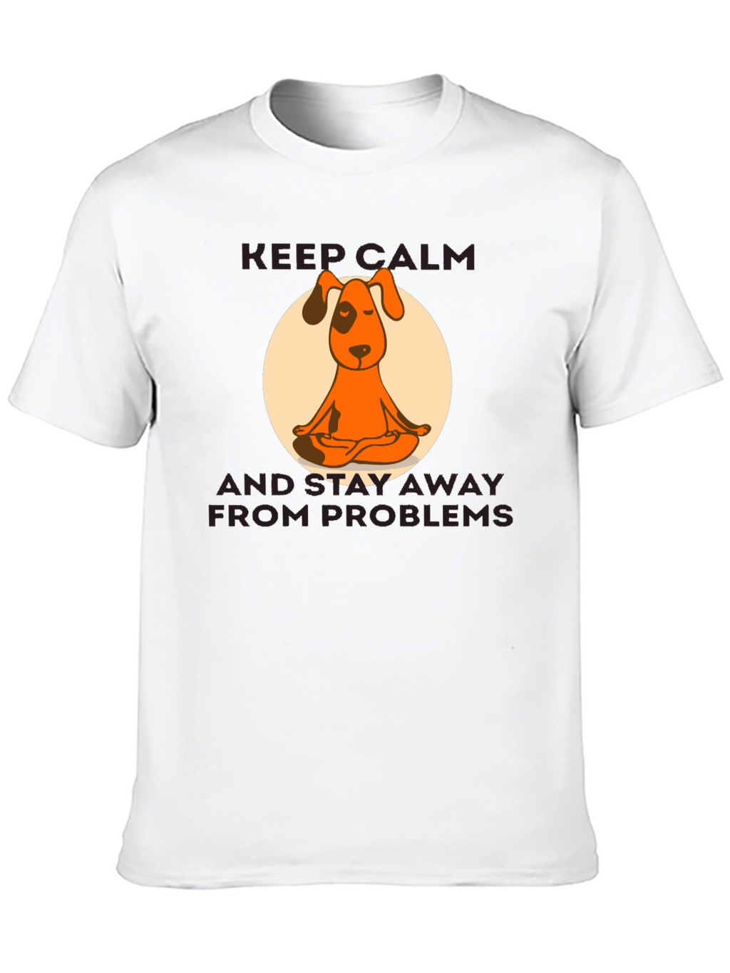 Zen Dog Graphic Tee - Keep Calm