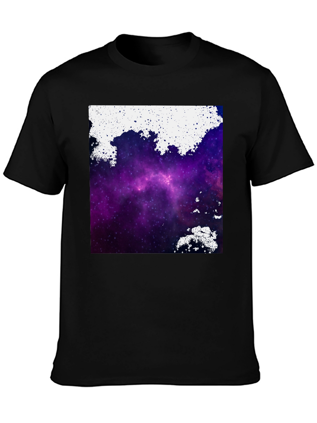 Galaxy Print Black T-Shirt
