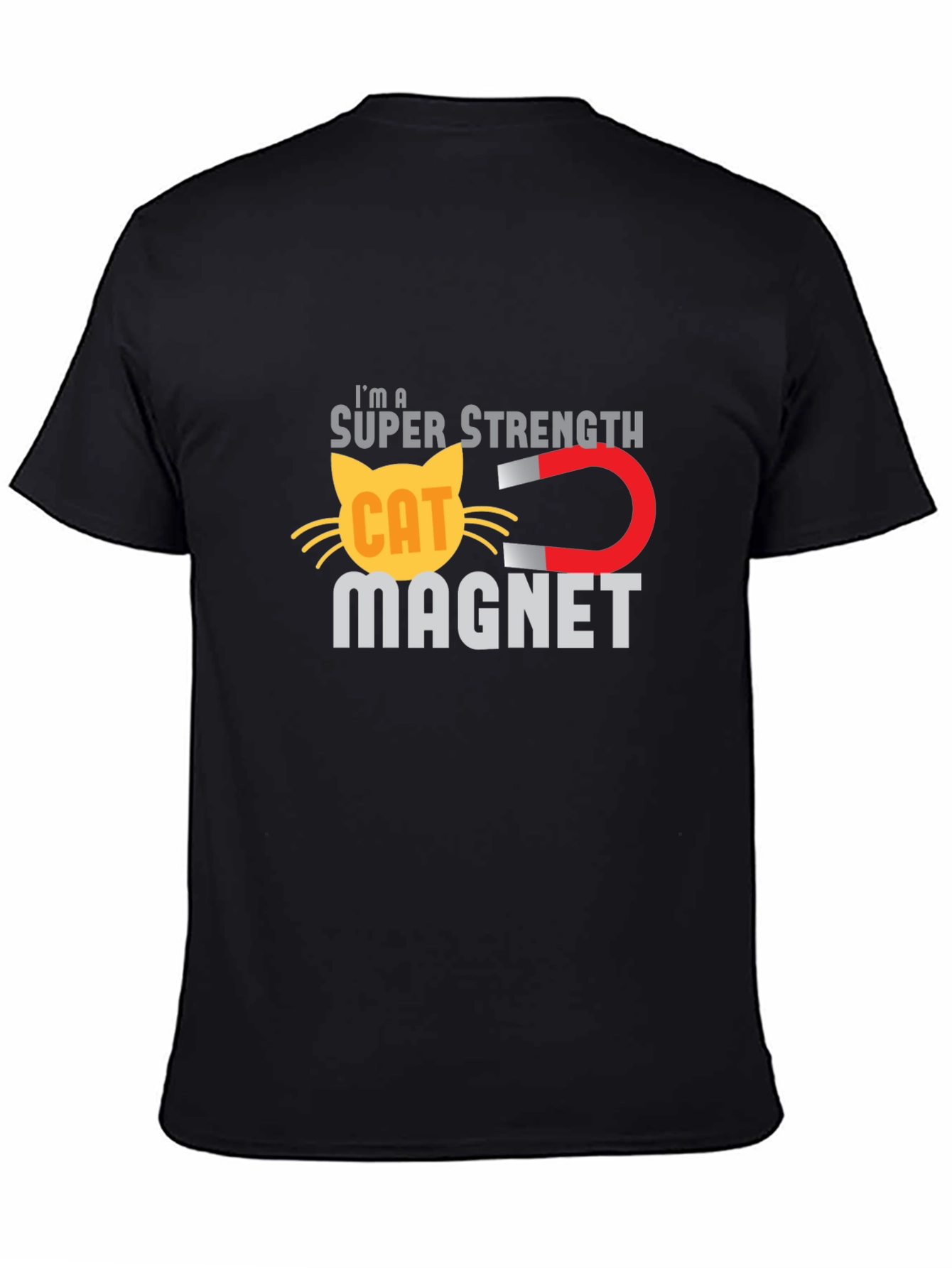 Super Strength Cat Magnet Funny T-Shirt