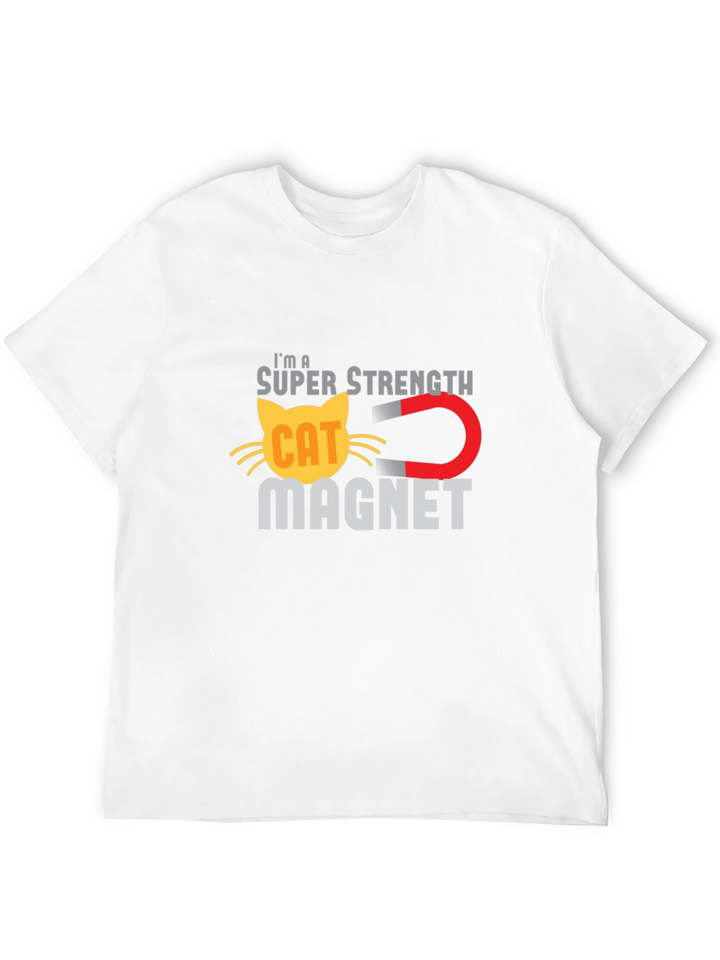 Super Strength Cat Magnet Funny T-Shirt