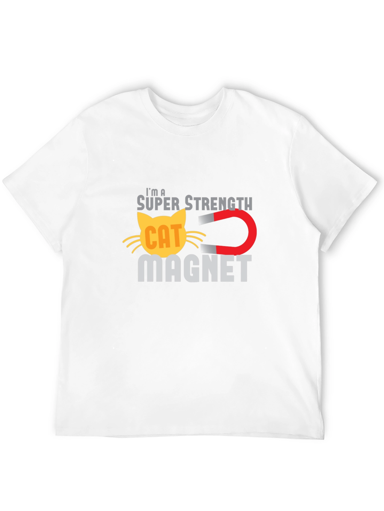 Super Strength Cat Magnet Funny T-Shirt