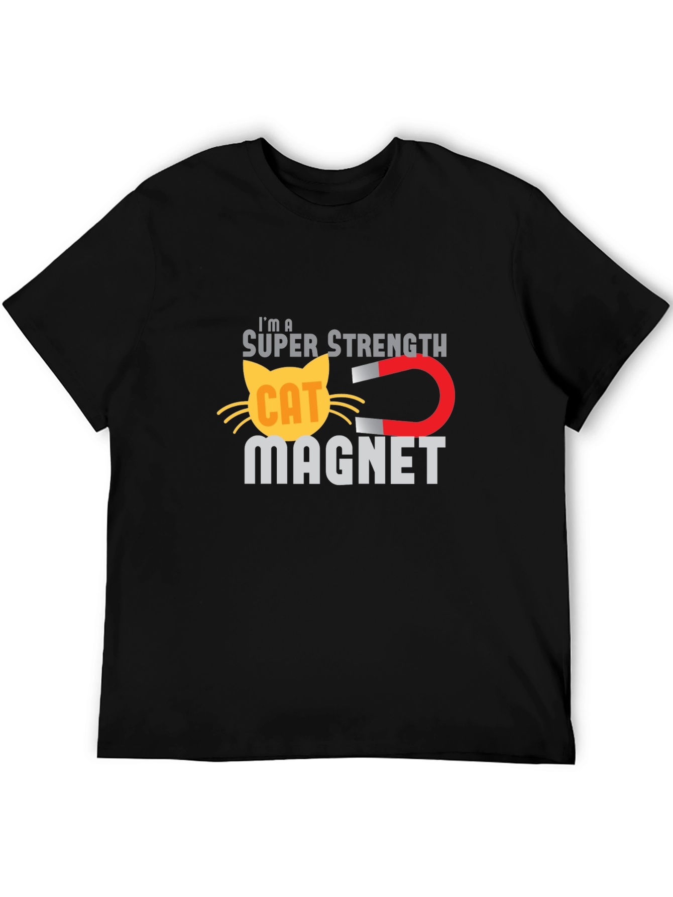 Super Strength Cat Magnet Funny T-Shirt