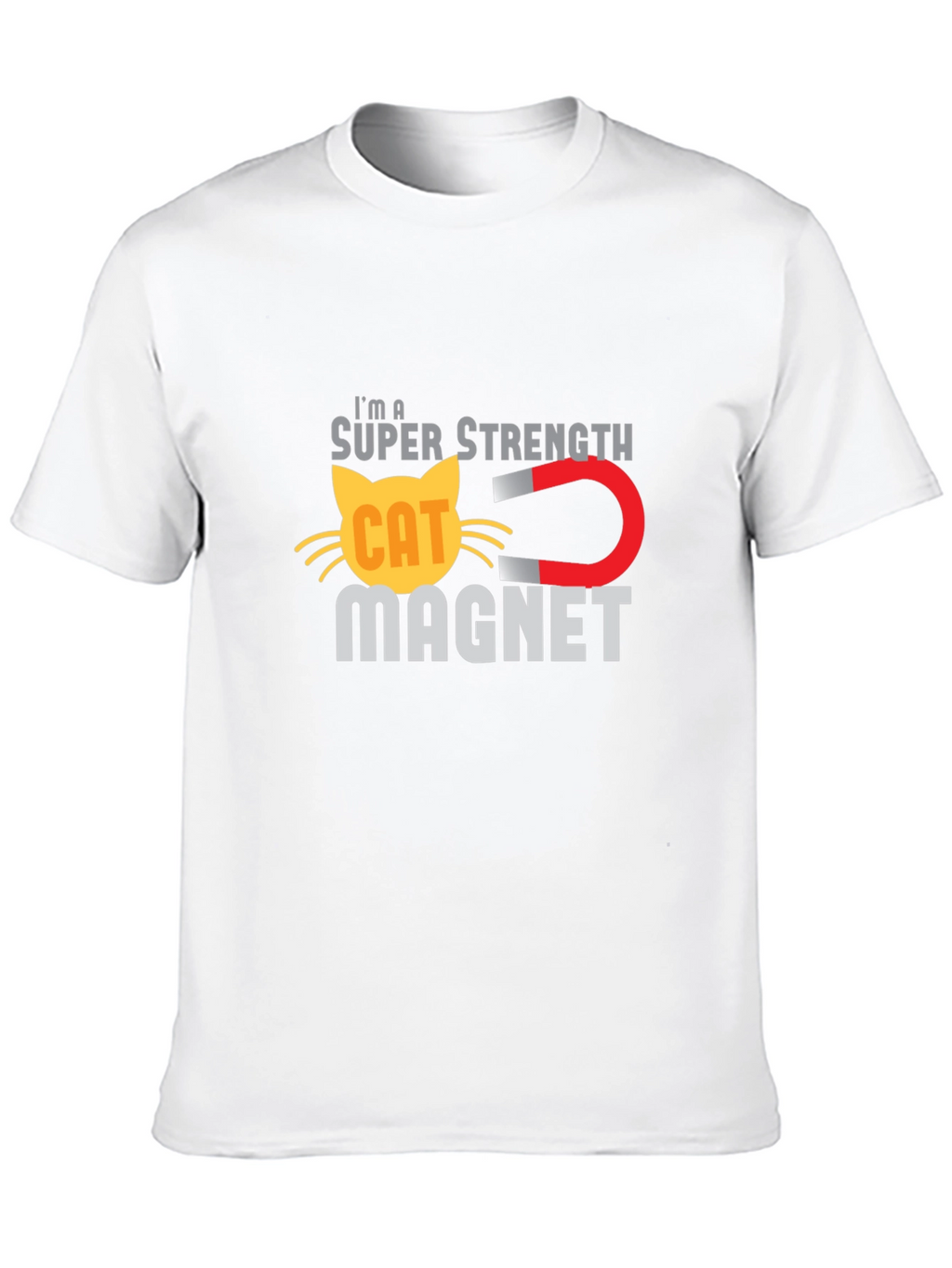 Super Strength Cat Magnet Funny T-Shirt