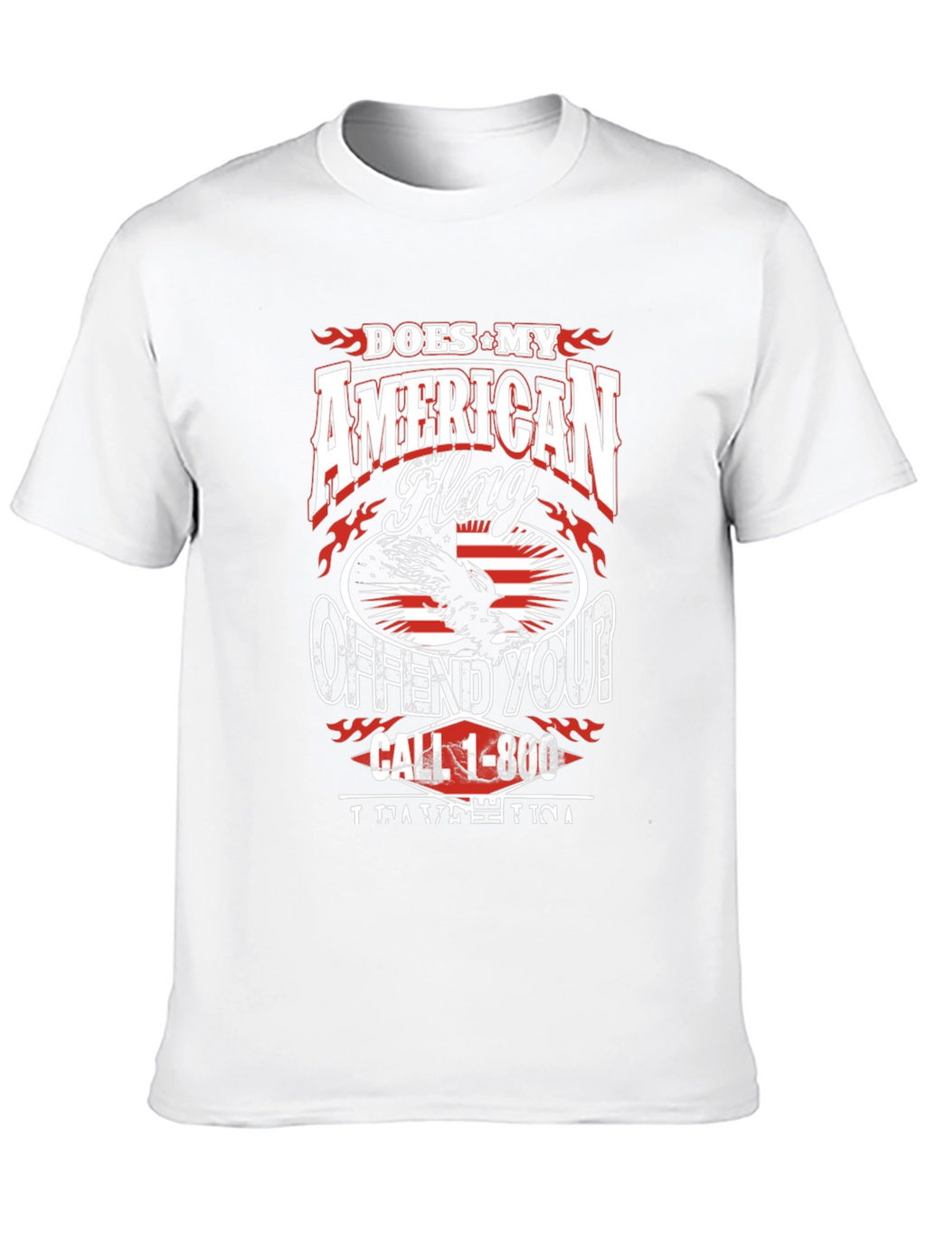 Patriotic Offend You? American Flag Graphic Tee
