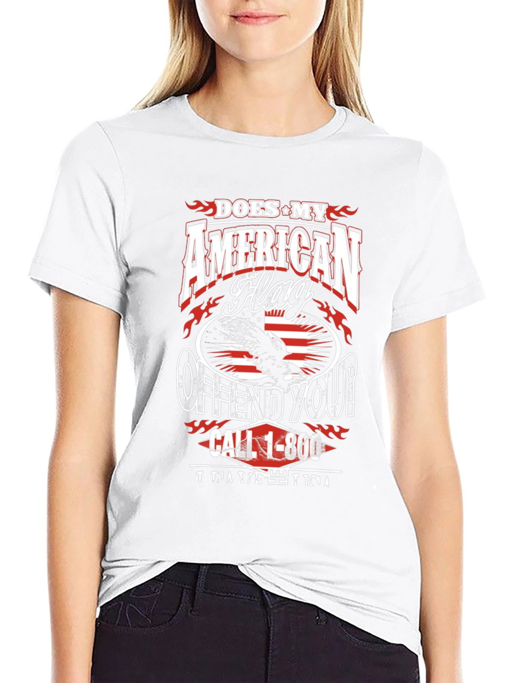 Patriotic Offend You? American Flag Graphic Tee