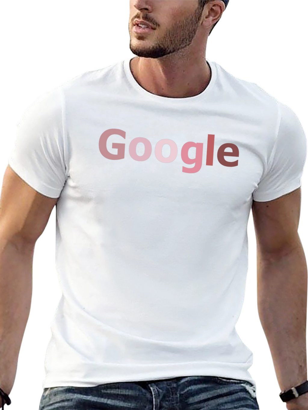 Google Gradient T-Shirt - Stylish Black Tee