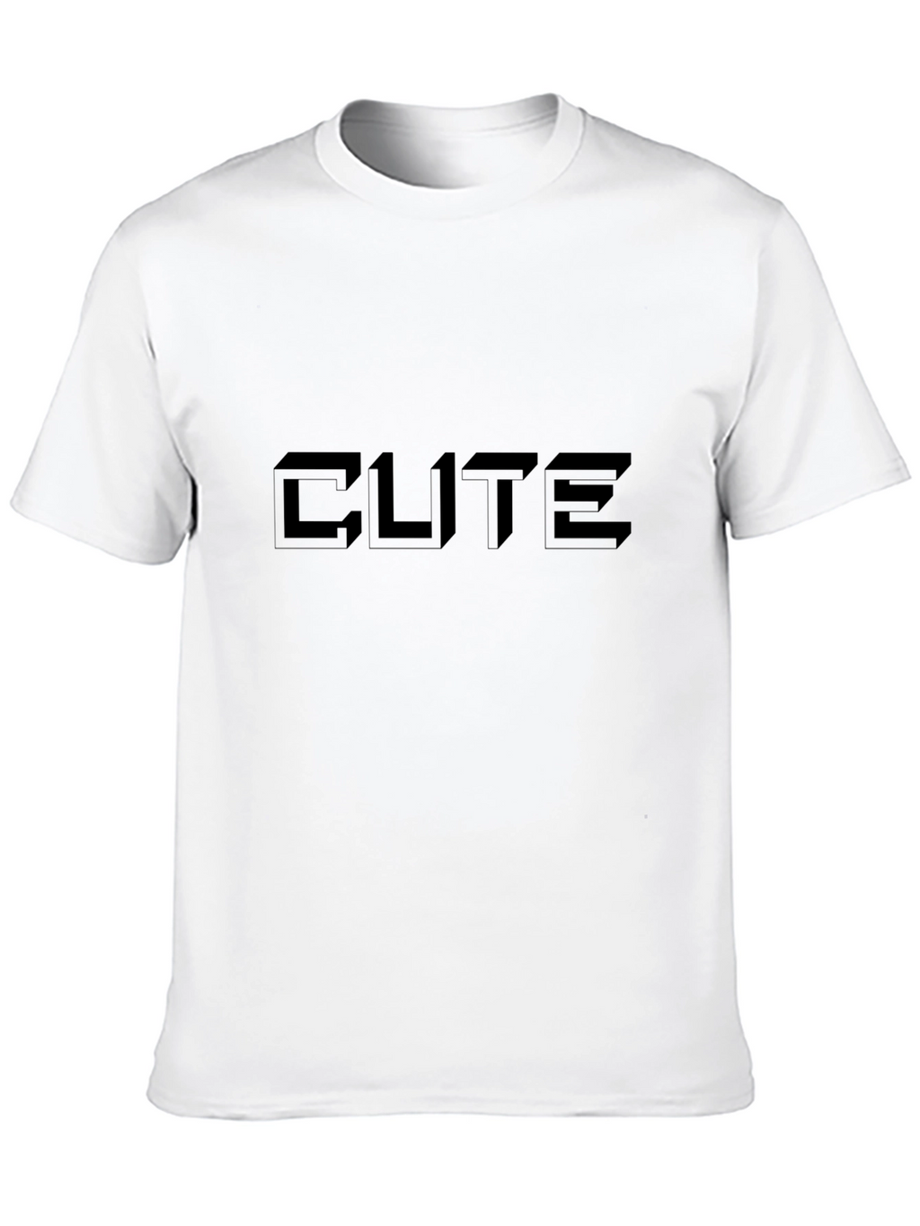 Mens Black T-Shirt with CUTE Design