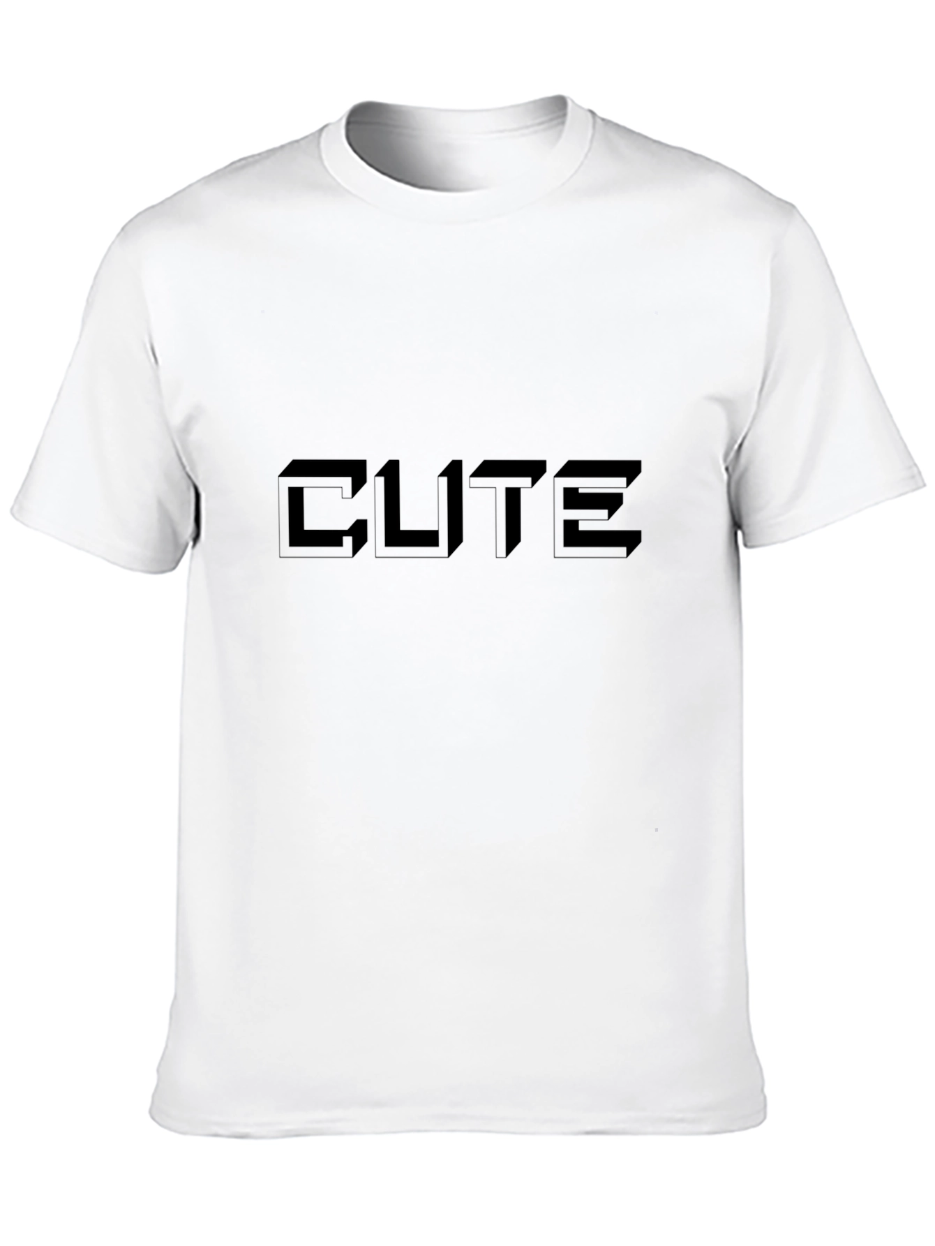 Mens Black T-Shirt with CUTE Design
