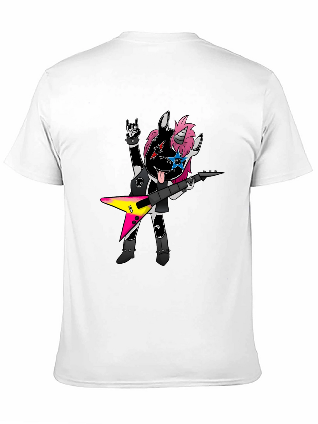 Rockstar Unicorn Graphic Tee - Black