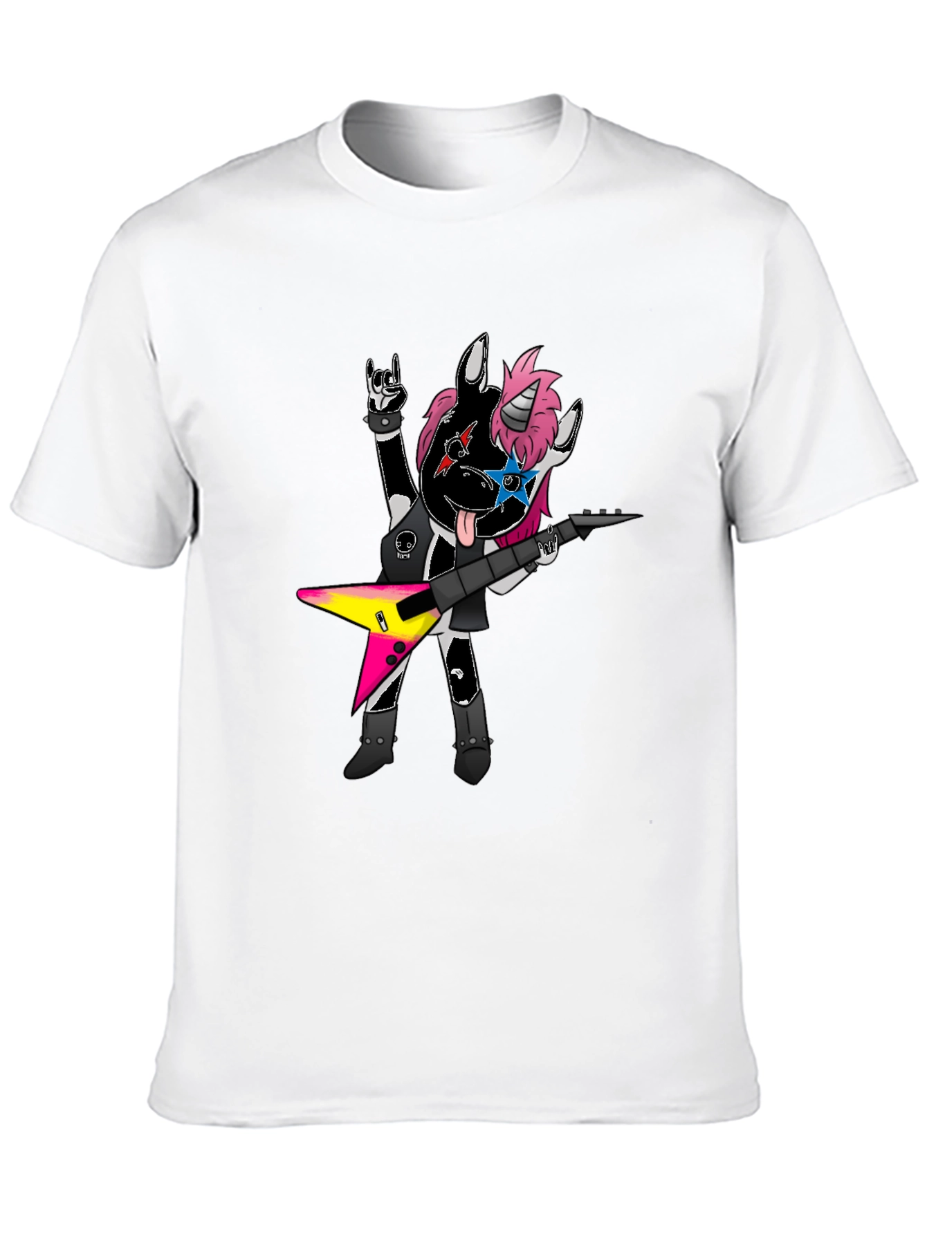 Rockstar Unicorn Graphic Tee - Black