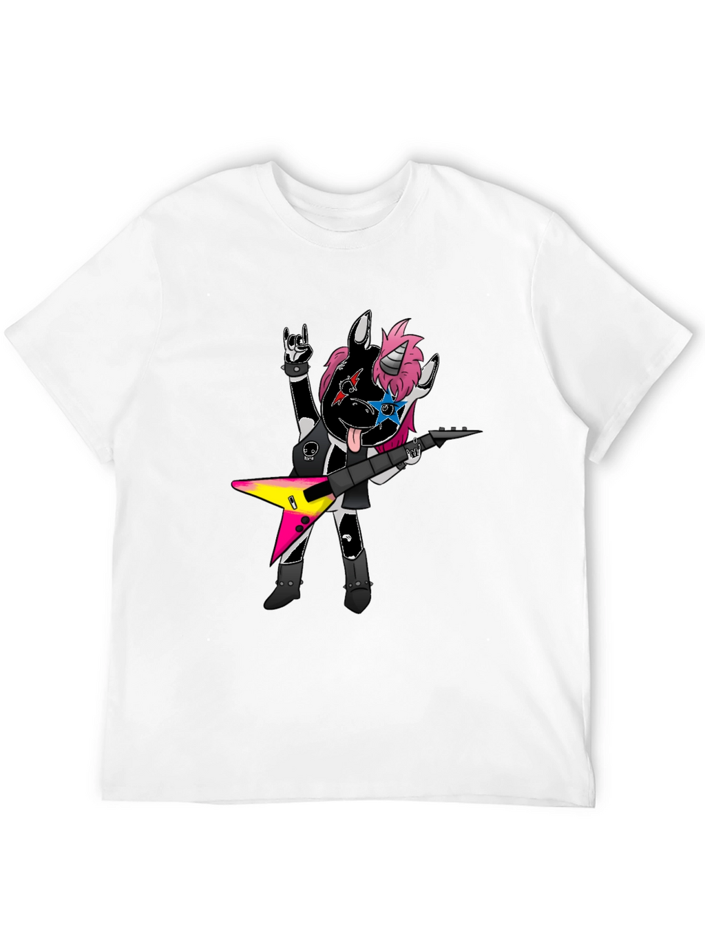 Rockstar Unicorn Graphic Tee - Black