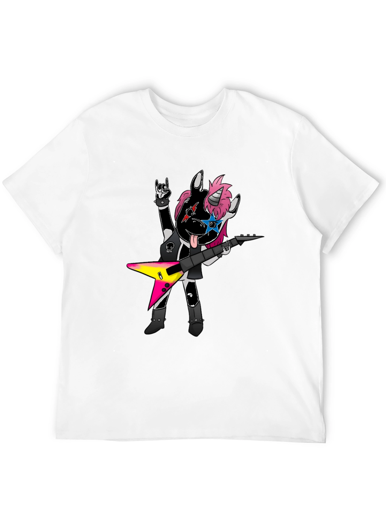 Rockstar Unicorn Graphic Tee - Black