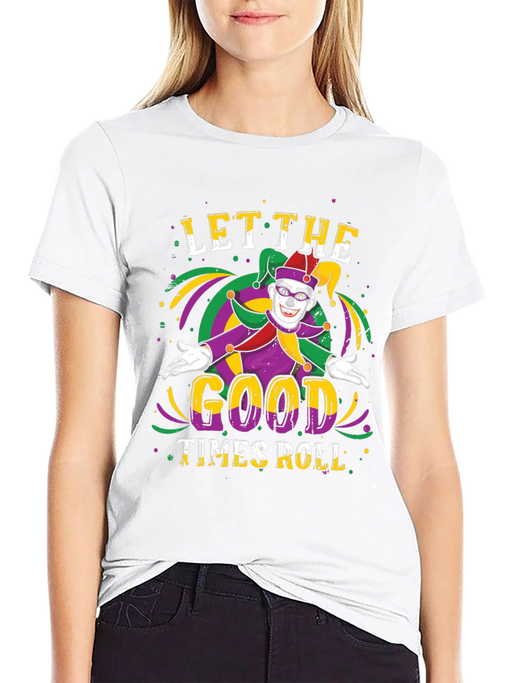 Mardi Gras Jester Graphic T-Shirt
