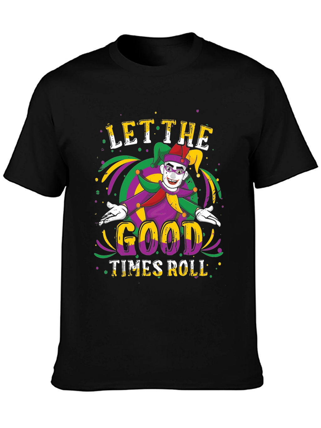 Mardi Gras Jester Graphic T-Shirt