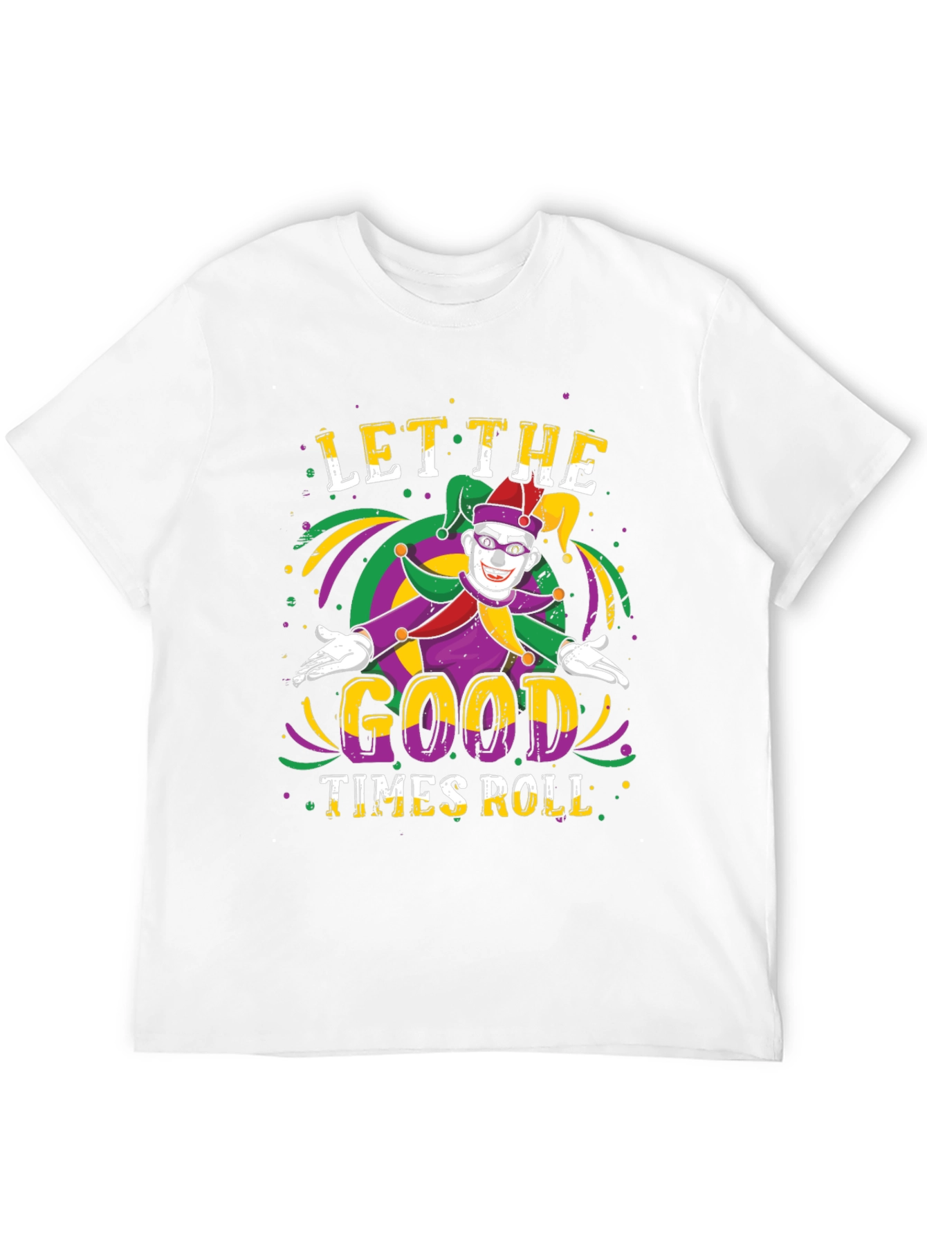 Mardi Gras Jester Graphic T-Shirt